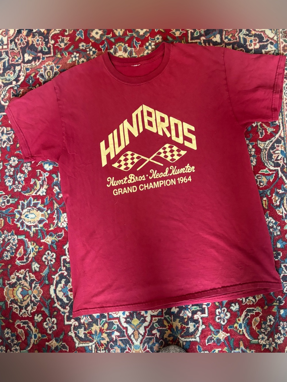 Vintage HuntBros Tee with Cream Racing Logo